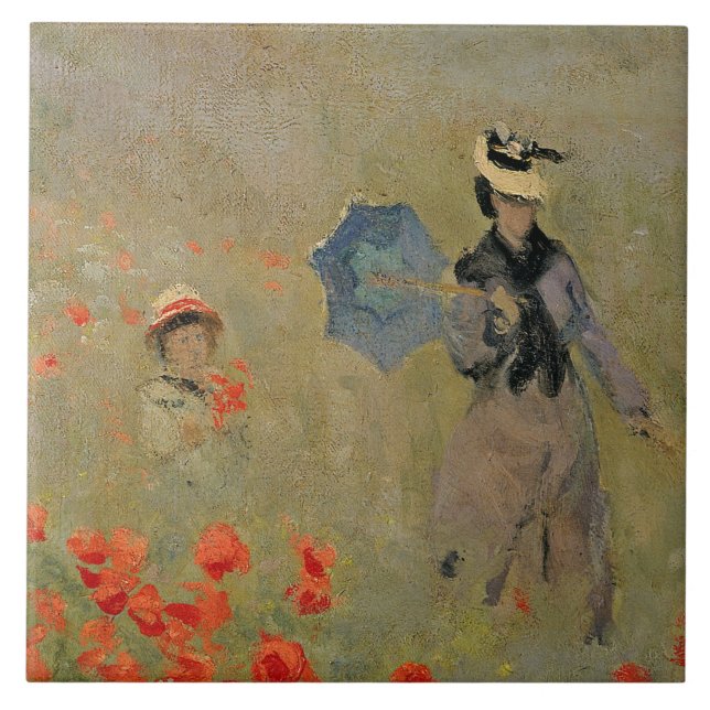 Carreau Pavots sauvages de Claude Monet |, près (Devant)