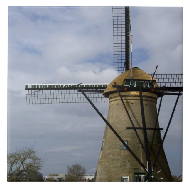 Carreau Pays-Bas (aussi appelé Hollande), Kinderdijk. 19 (Devant)
