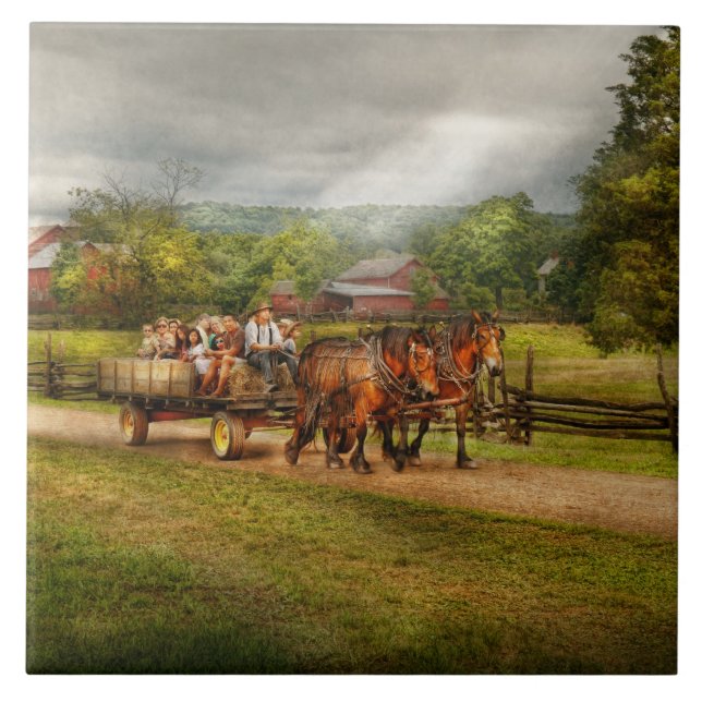 Carreau Pays - cheval - les plaisirs de la vie (Devant)