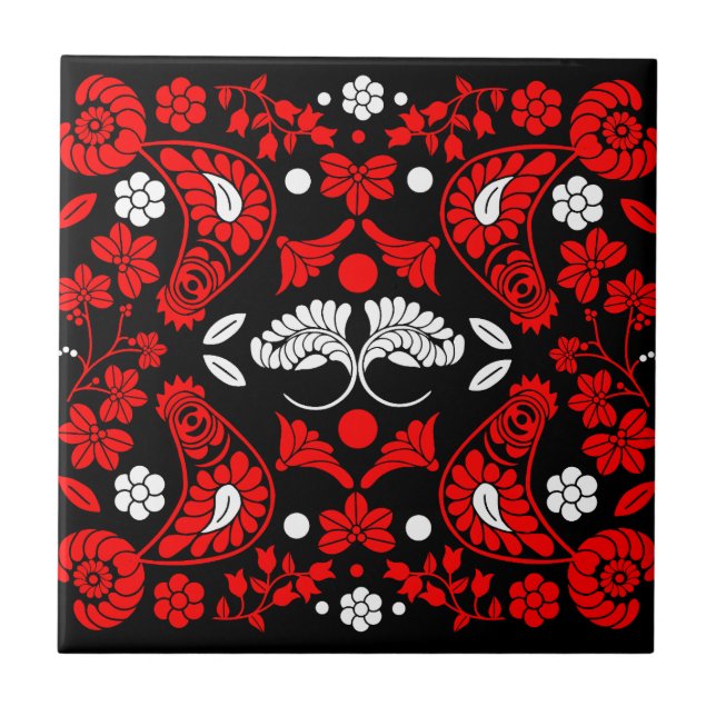 Carreau Pays slovaque Art populaire (Devant)