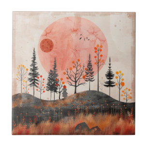 Carreau Paysage Abstrait de Boho (13)