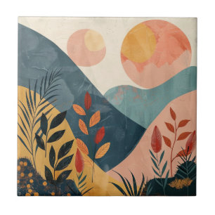 Carreau Paysage Abstrait de Boho (8)