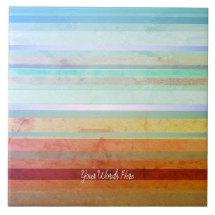 Carreau Paysage Abstrait Rayures & Vos Mots