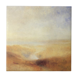 Carreau Paysage avec une baie fluviale lointaine de Joseph