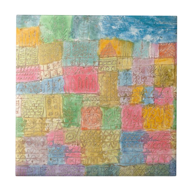 Carreau Paysage coloré - Paul Klee (Devant)