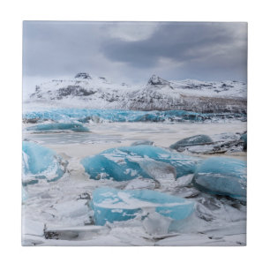 Carreau Paysage de glace de glacier, Islande