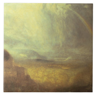Carreau Paysage de Joseph Mallord William Turner   avec un