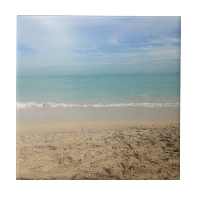 Carreau Paysage de la plage de Sunny - Cape Cod (Devant)