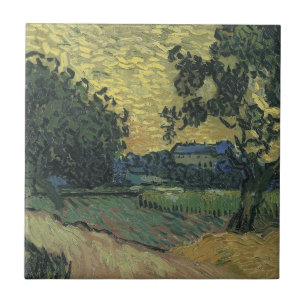 Carreau Paysage de Van Gogh au crépuscule