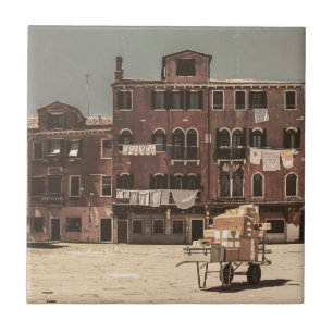 Carreau Paysage de Venise de style vintage