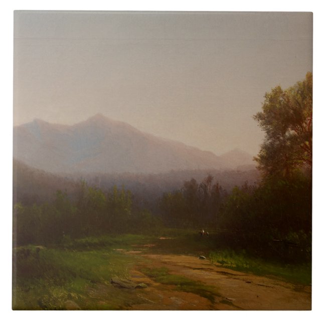 Carreau Paysage du fleuve Hudson, c.1860-5 (huile sur la (Devant)