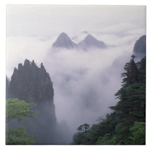 Carreau Paysage du Mont Huangshan (Montagne Jaune) dans