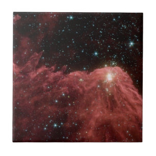 Carreau Paysage élégant et moderne de l'espace bleu