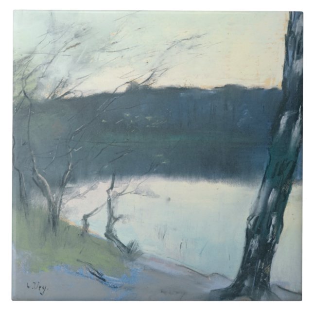 Carreau Paysage (en pastel sur la toile) (Devant)