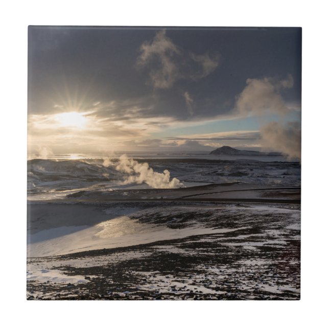 Carreau Paysage hivernal géothermique (Devant)