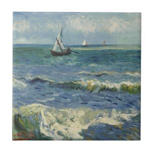 Carreau Paysage marin de Van Gogh à Saintes Maries de la M
