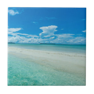 Carreau Paysage marin tropical bleu, Palaos