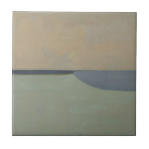 Carreau Paysage neutre et doux d'abstraction minimaliste à