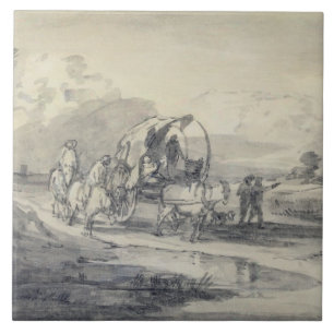 Carreau Paysage ouvert de Thomas Gainsborough   avec le