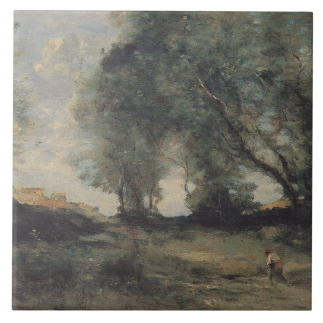 Carreau Paysage (par Camille Corot) (Devant)