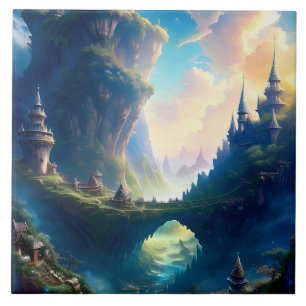 Carreau Paysage pittoresque Cinq