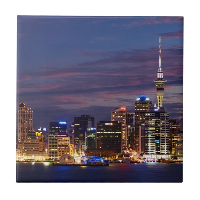 Carreau Paysage urbain d'Auckland City (Devant)