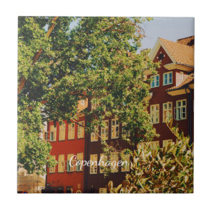 Carreau Paysage urbain de Copenhague - Danemark