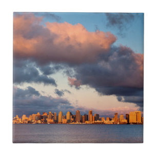 Carreau Paysage urbain de la baie de San Diego