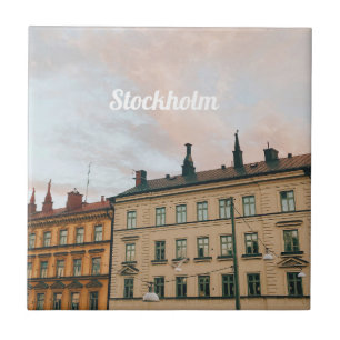 Carreau Paysage urbain de Södermalm à Stockholm