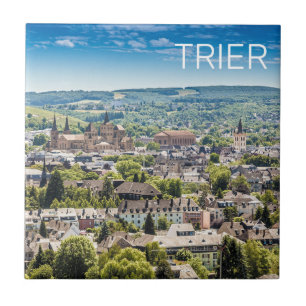 Carreau Paysage urbain de Trèves Panorama Moselle Allemagn
