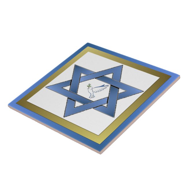 Carreau Peace Dove Star De David Carrelage En Céramique (Côté)