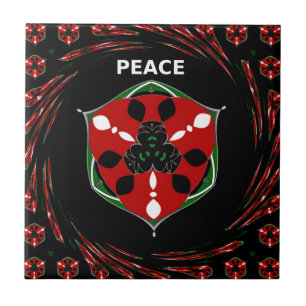Carreau "Peace : with Shield Emblem"