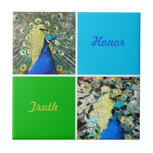 Carreau Peacock Art (Devant)