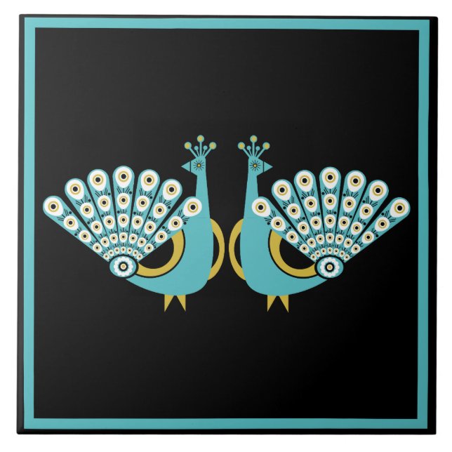 Carreau Peacock Art Home Accessoires (Devant)