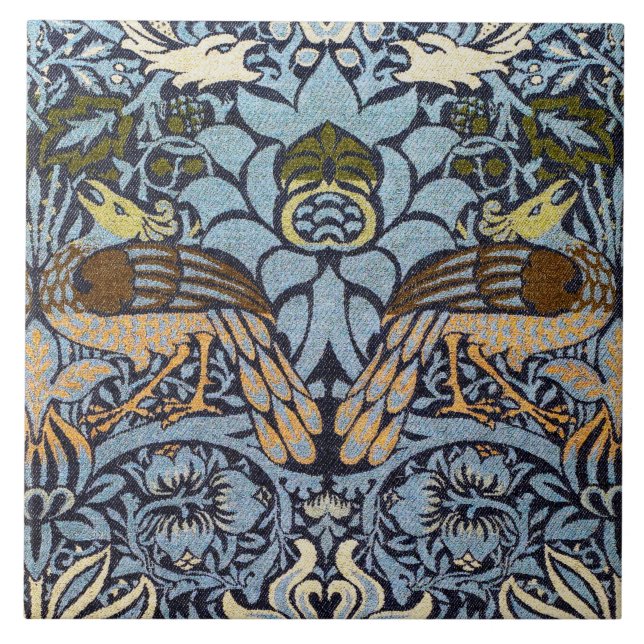 Carreau Peacock, William Morris (Devant)