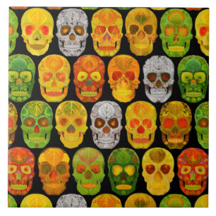 Carreau Peaux feuille Aspen Skulls sans couture motif 2018