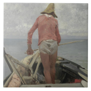 Carreau Pêcheur dans son bateau (par Vincenzo Caprile)