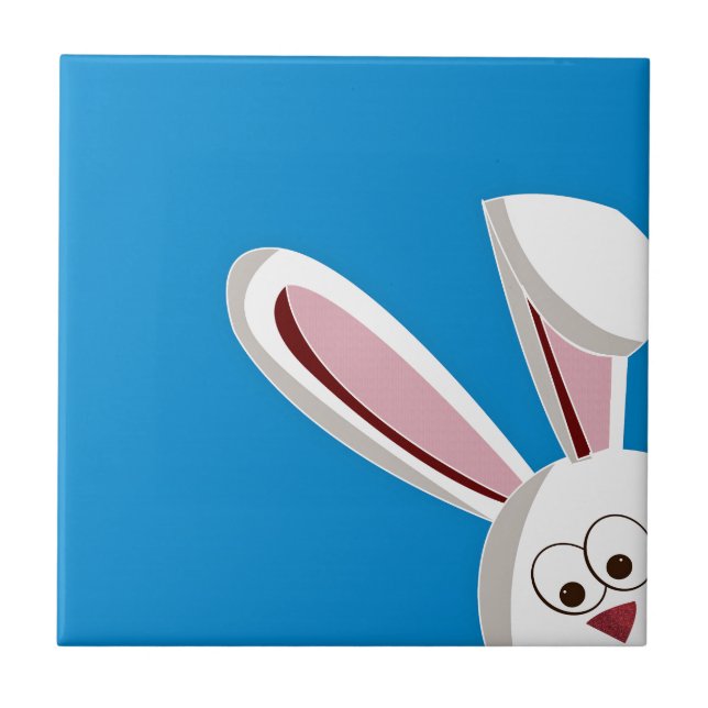 Carreau Peeking Bunny (Devant)