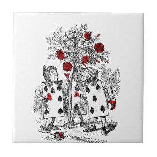 Carreau Peignant les roses rouges