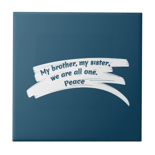 Carreau Peindre le message de paix effacer (Devant)