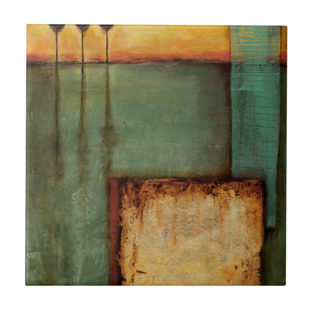 Carreau Peinture Abstraite avec touches de piano (Devant)