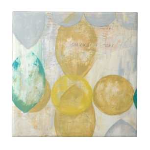 Carreau Peinture Abstraite moderne sur papier journal