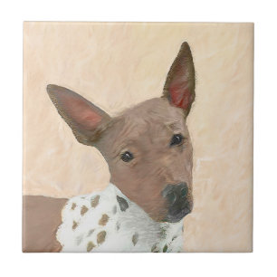 Carreau Peinture américaine sans poil Terrier - Chien Art