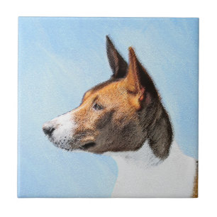 Carreau Peinture Basenji - Belle Art Original