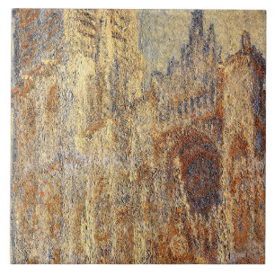 Carreau peinture Claude Monet, Cathédrale de Rouen à midi,