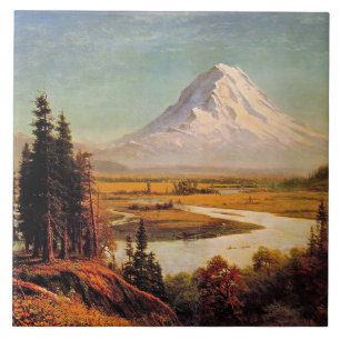 Carreau Peinture d'Albert Bierstadt, Mont Rainier,