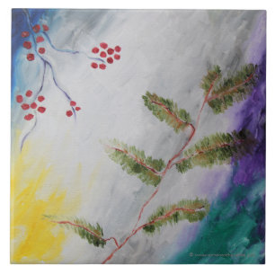 Carreau Peinture d'après-midi de décembre