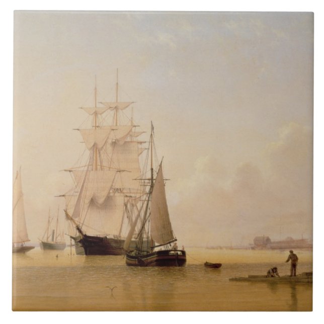 Carreau Peinture de bateau (huile sur la toile) 2 (Devant)