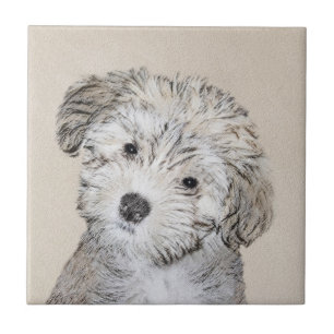 Carreau Peinture de Chien Havanais - Cute Original Chien A