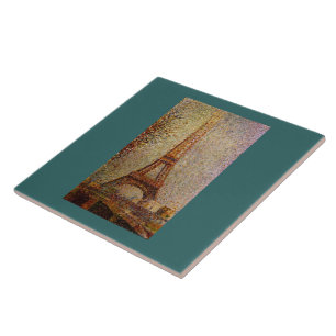 Carreau Peinture de Georges Seurat : La Tour Eiffel (1889)